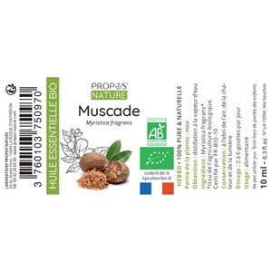 Noix de muscade bio - huile essentielle