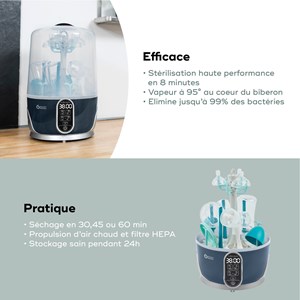 Turbo pure - stérilisateur 2 en 1