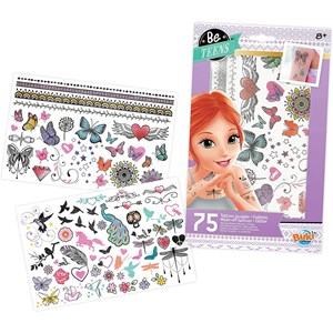 75 tattoos lavables paillettes