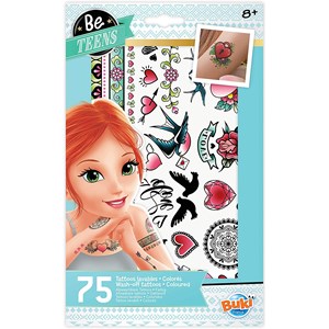 75 tattoos lavables colorés