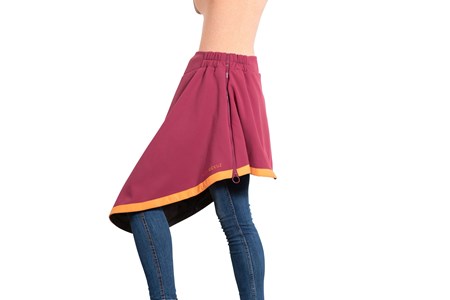 Holly bordeaux sur-jupe hiver - xl-xxlh