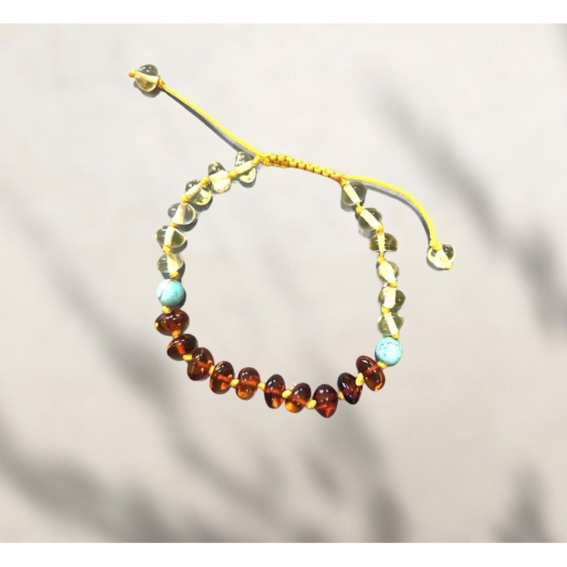 Bracelet réglable pierres naturelles