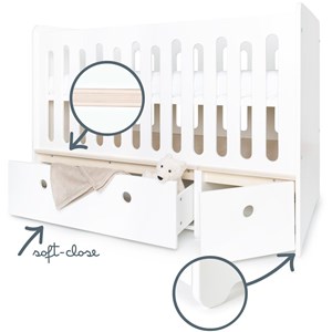 Lit bébé évolutif 70x140cm colorflex w