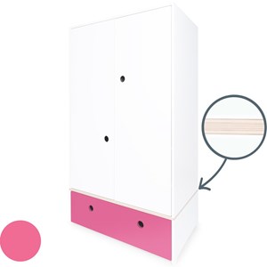 Armoire 2 p colorflex pink