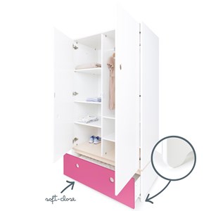 Armoire 2 p colorflex pink