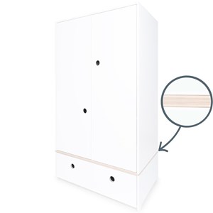 Armoire 2 p colorflex white