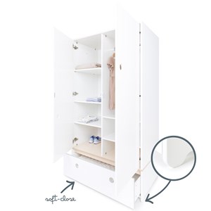Armoire 2 p colorflex white