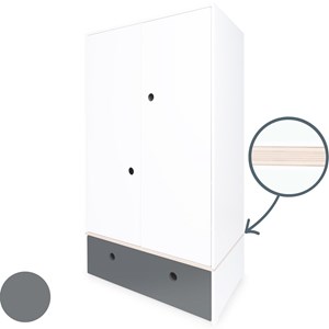 Armoire 2 p colorflex s grey