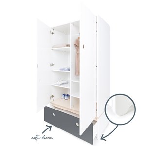 Armoire 2 p colorflex s grey