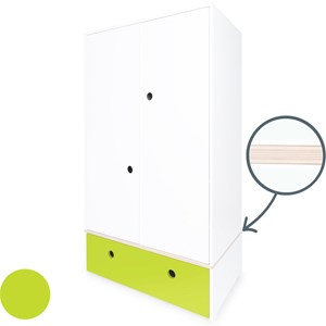 Armoire 2 p colorflex lime