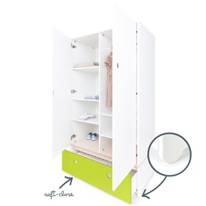 Armoire 2 p colorflex lime