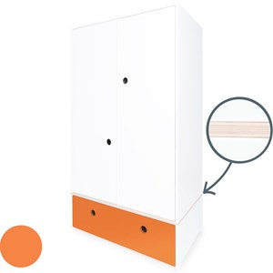 Armoire 2 p colorflex p orange
