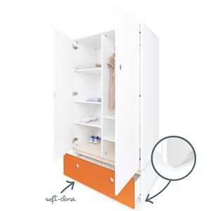 Armoire 2 p colorflex p orange