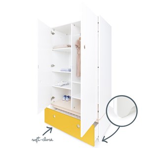 Armoire 2 p colorflex n yellow