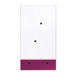 Armoire 2 p colorflex plum