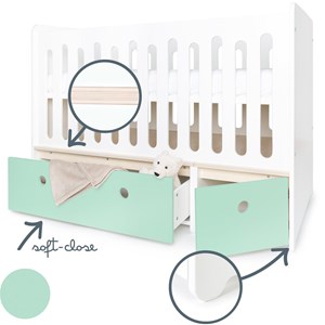 Lit bébé évolutif colorflex mint