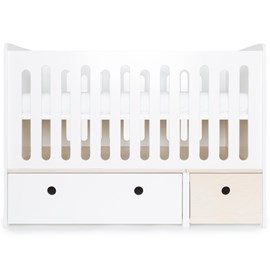 Lit bébé évolutif colorflex white-w wash