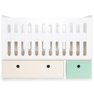 Lit bébé évolutif colorflex w wash-mint