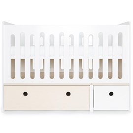 Lit bébé évolutif colorflex w wash-white