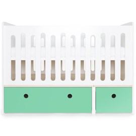 Lit bébé évolutif colorflex t sea foam