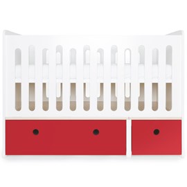 Lit bébé évolutif colorflex t red