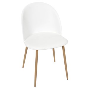 Chaise scandinave bergen blanche