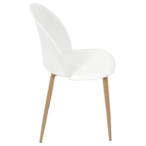 Chaise scandinave bergen blanche
