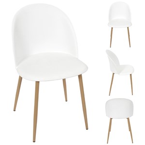 Chaise scandinave bergen blanche