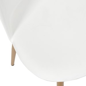 Chaise scandinave bergen blanche