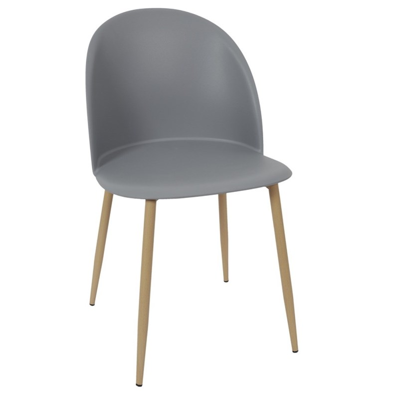 The Home Deco Factory - Chaise scandinave bergen grise