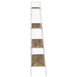 Étagère bois et métal blanc