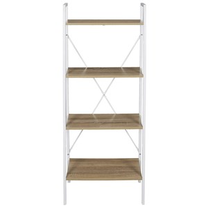 Étagère bois et métal blanc