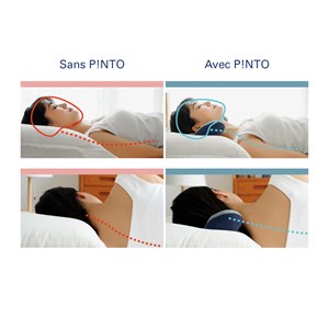 Coussin ergonomique pinto float-bleu