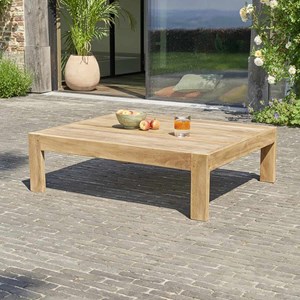 Table basse jardin teck