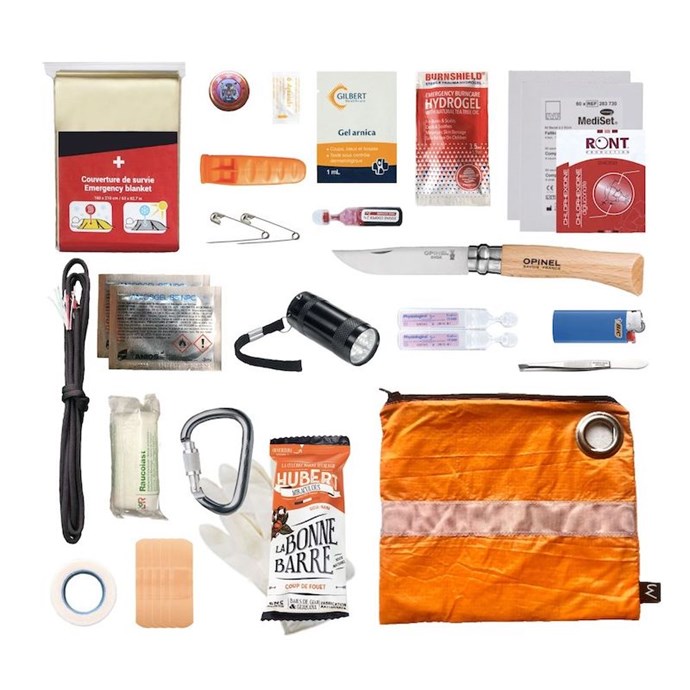 Kit de survie randonnée - orange