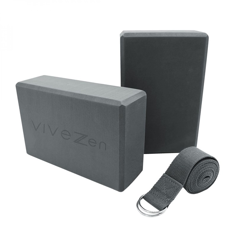 Vivezen - 2 briques de yoga + sangle