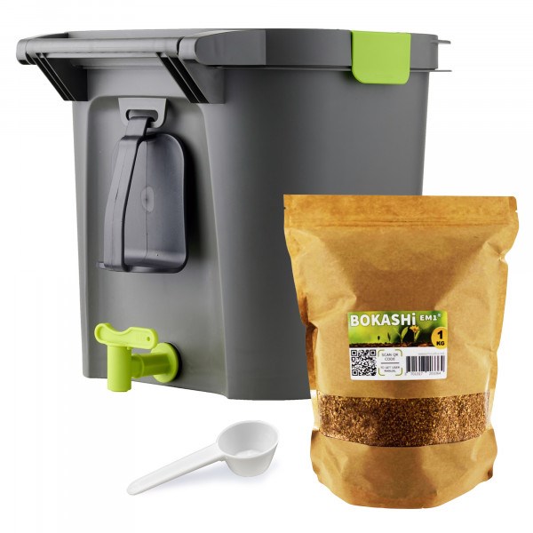 Ferme du Moutta - Bokashi confort 14 litres - kit complet