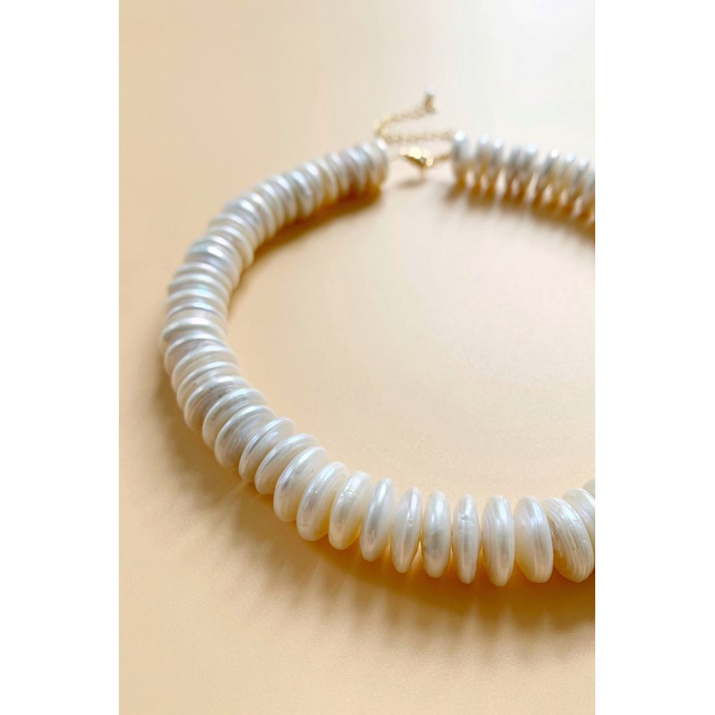 Bracelet grandes perles nacrées
