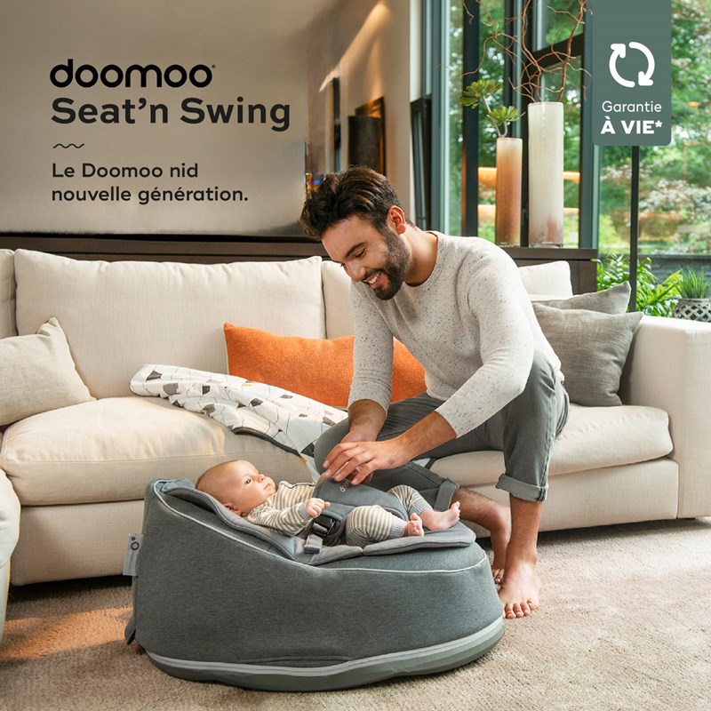 Doomoo seat'n swing transat anthracite (Babymoov) - Image 1