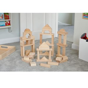 Blocs en bois géants naturel