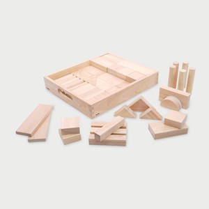 Blocs en bois géants naturel