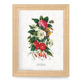 Affiche à planter a4 - fleurs chinoises