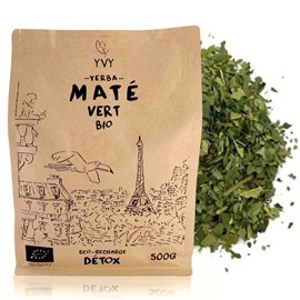 Maté vert bio - eco recharge 500g