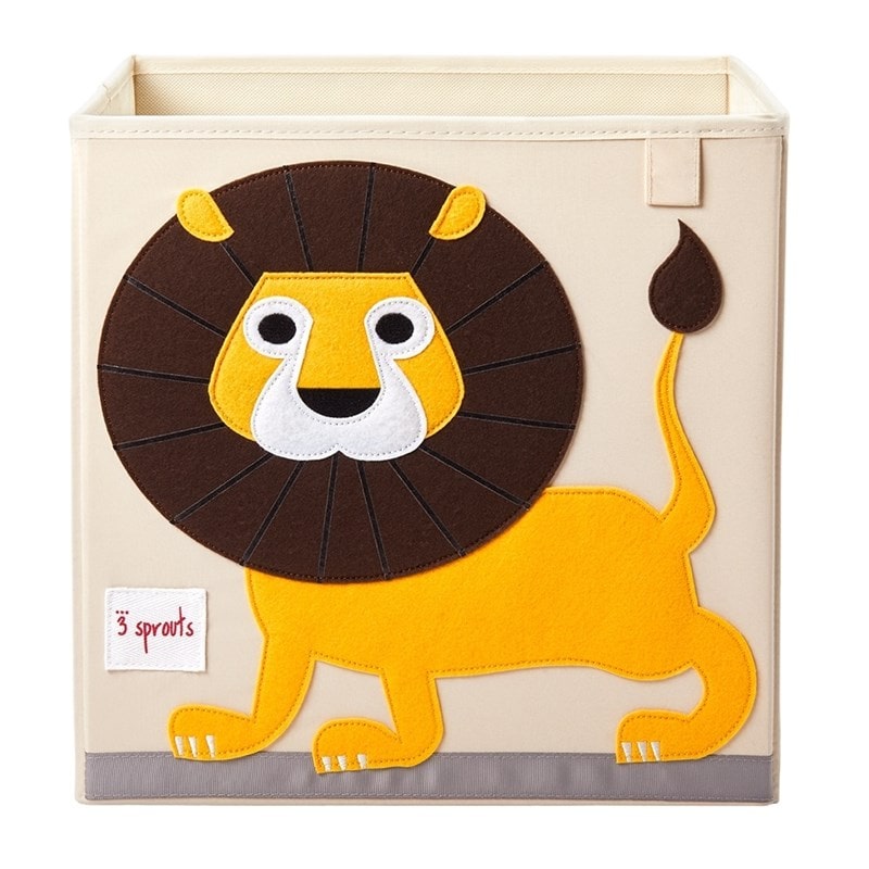Cube de rangement lion