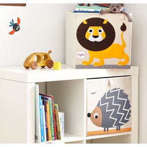 Cube de rangement lion