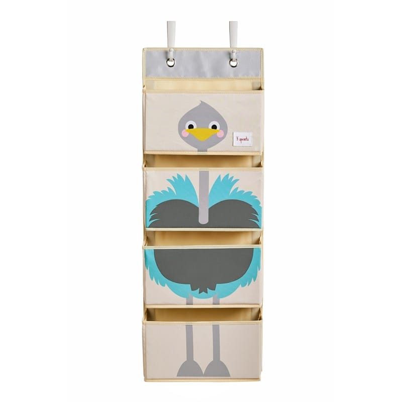 Boîte de rangement pour jouets - Lion - 3 SPROUTS - Toile de coton et  feutrine polyester - 33 cm x 33 cm - Blanc blanc - 3 Sprouts
