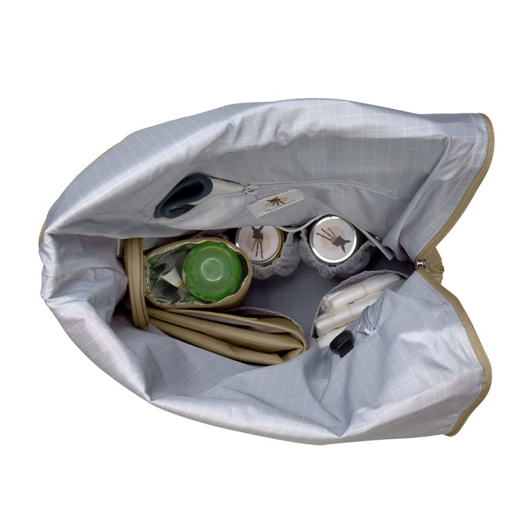 Sac à dos à langer rolltop olive (Babymel) - Image 1