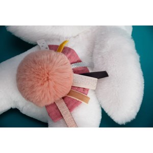 Happy boho lapin pompon terracota