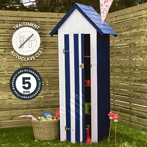 Armoire de jardin bois opale - 0,3 m²