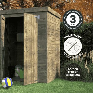 Armoire de jardin bois theofil - 2 m²